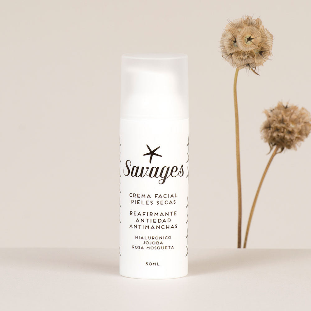 Crema facial para pieles secas Savages